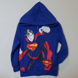 Boys Superman Zip-up Hoody SZ 3